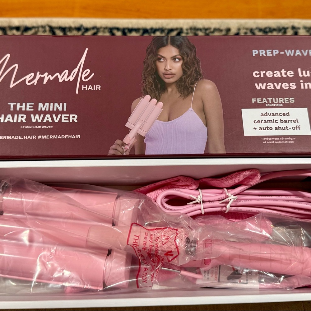 Mermade Mini Hair Waver - Pink